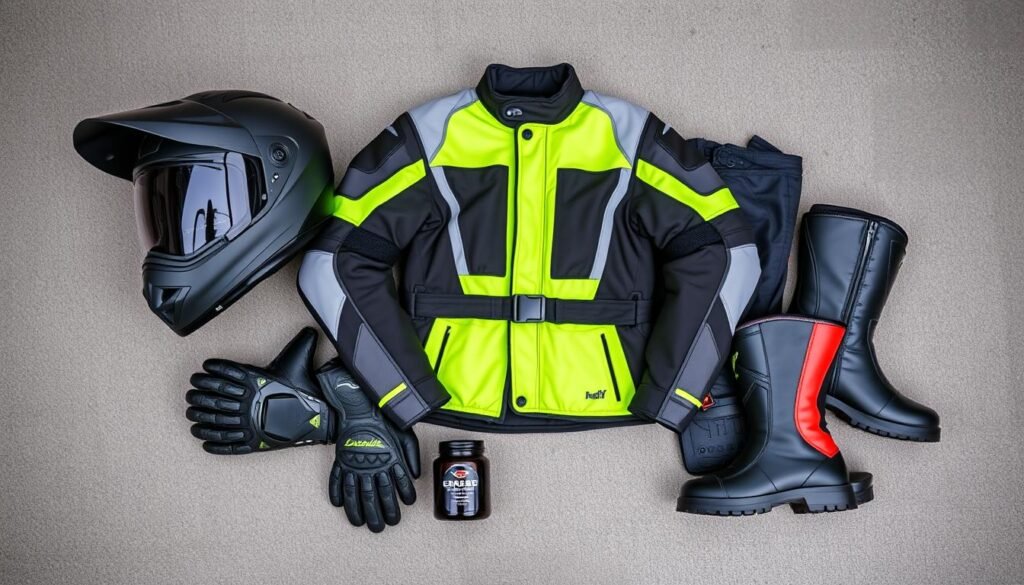 Motorcycle gear for rider safety